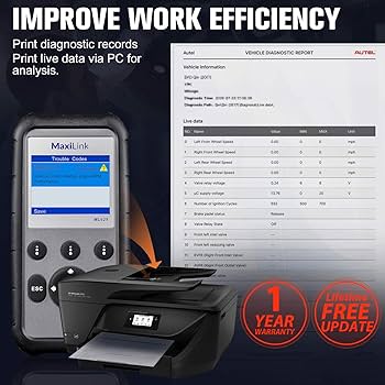 AuteI OBD2 診断機　ML629 未使用品 Amazon.com: 2025 New Autel ML629 OBD2 Scanner, ABS SRS